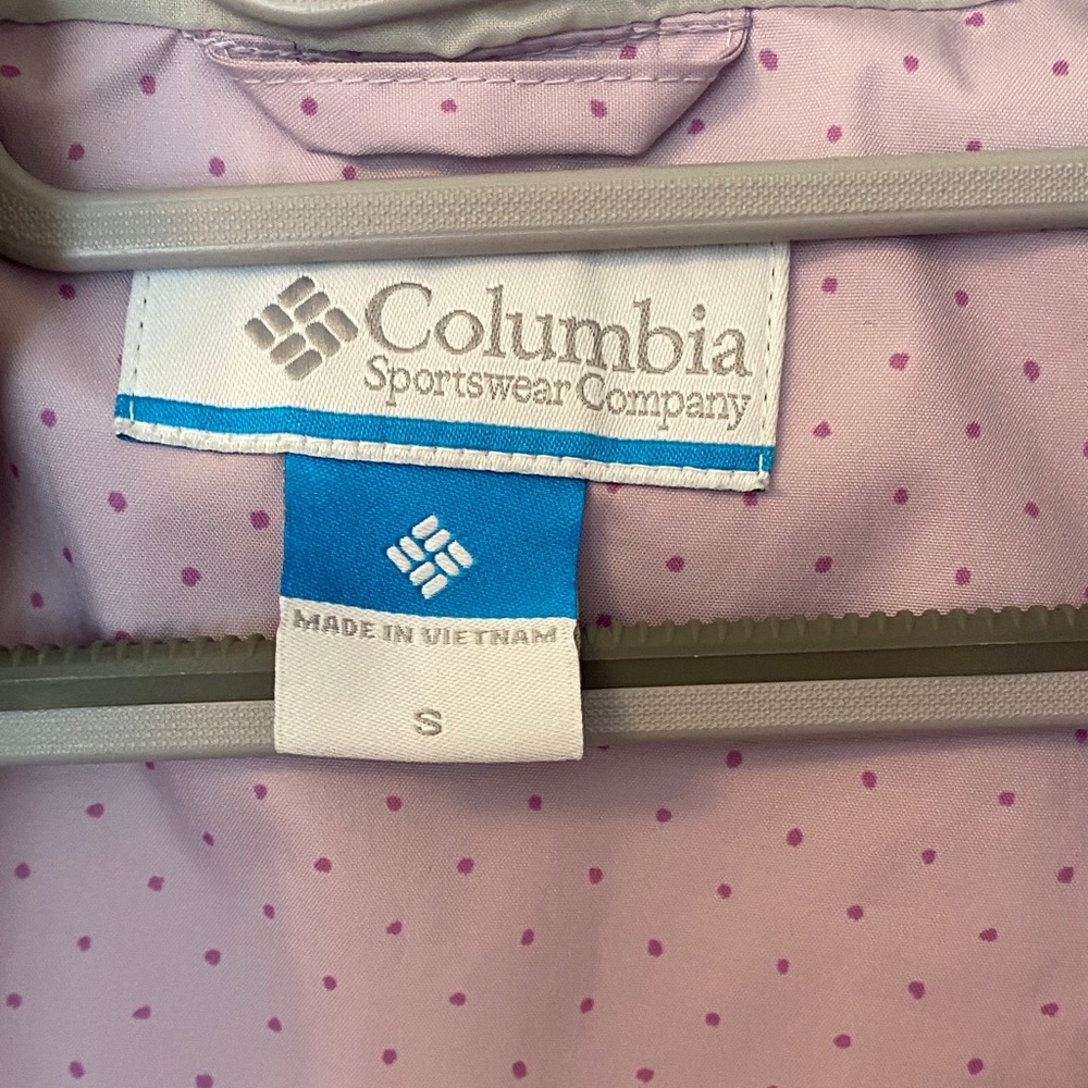 Columbia Omni Tech Women's Light Purple Hooded Rain Coat - Picture 2 of 10